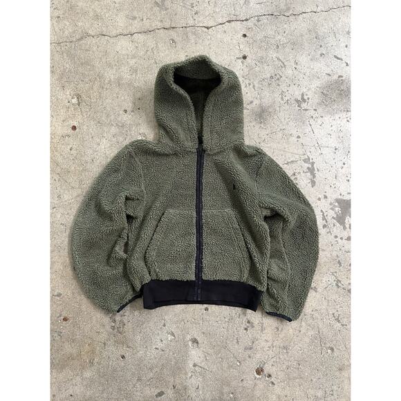 Bts Mic Drop Deep Pile Fleece Green Hoodie Size M - Picture 1 of 13